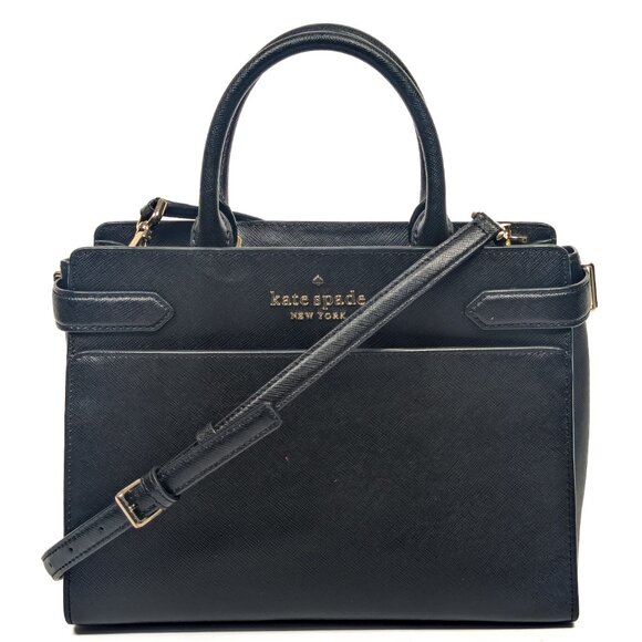 KATE SPADE Black Saffiano Leather medium sized shoulder bag - Picture 2 of 13